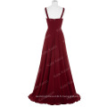 Kate Kasin en satin à la mode en satin et en mousseline de soie robe de soirée rouge KK000098-1